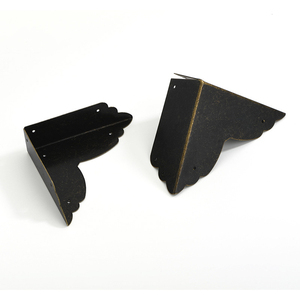 Protection d'<span class=keywords><strong>angle</strong></span> en fer doré de style antique - Facile à fixer - Quincaillerie polyvalente - Protection de bord pour meubles en bois - Product Image 5