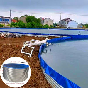 Pvc Gegalvaniseerde Bladvisvijver Voor Aquacultuur En Boomgaard Wateropslag <span class=keywords><strong>Koi</strong></span> Kreeft Fokkerij Tilapia Vijver Gegalvaniseerde Aquariumtanks - Product Image 2