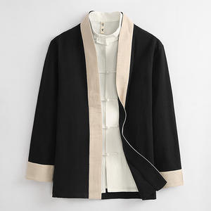 ชุดสูทถังใส่โลโก้แบบออกแบบได้ตามต้องการเสื้อผ้าจีนโบราณสไตล์กังฟูสำหรับผู้ชายทรงหลวมขนาดใหญ่ - Product Image 6