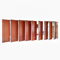 Acoustic Wooden Sliding Walls Partition Panels Folding Wooden Panel for Office