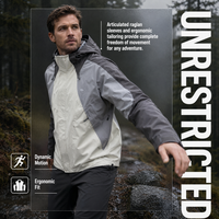 Veste longue imperméable réfléchissante avec fermeture éclair, coupe-vent à capuche pour hommes et femmes, vêtements de travail d'extérieur