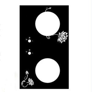 厨房钢化玻璃面板双灶头燃气灶制造玻璃4灶头燃气灶玻璃面板 - Product Image 5