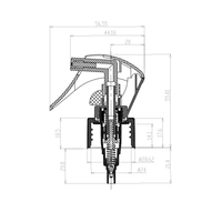 Composant de produit Songmile de haute qualité à bas prix, pompe en métal PP de 0,3 cc pour mini pulvérisateur à gâchette