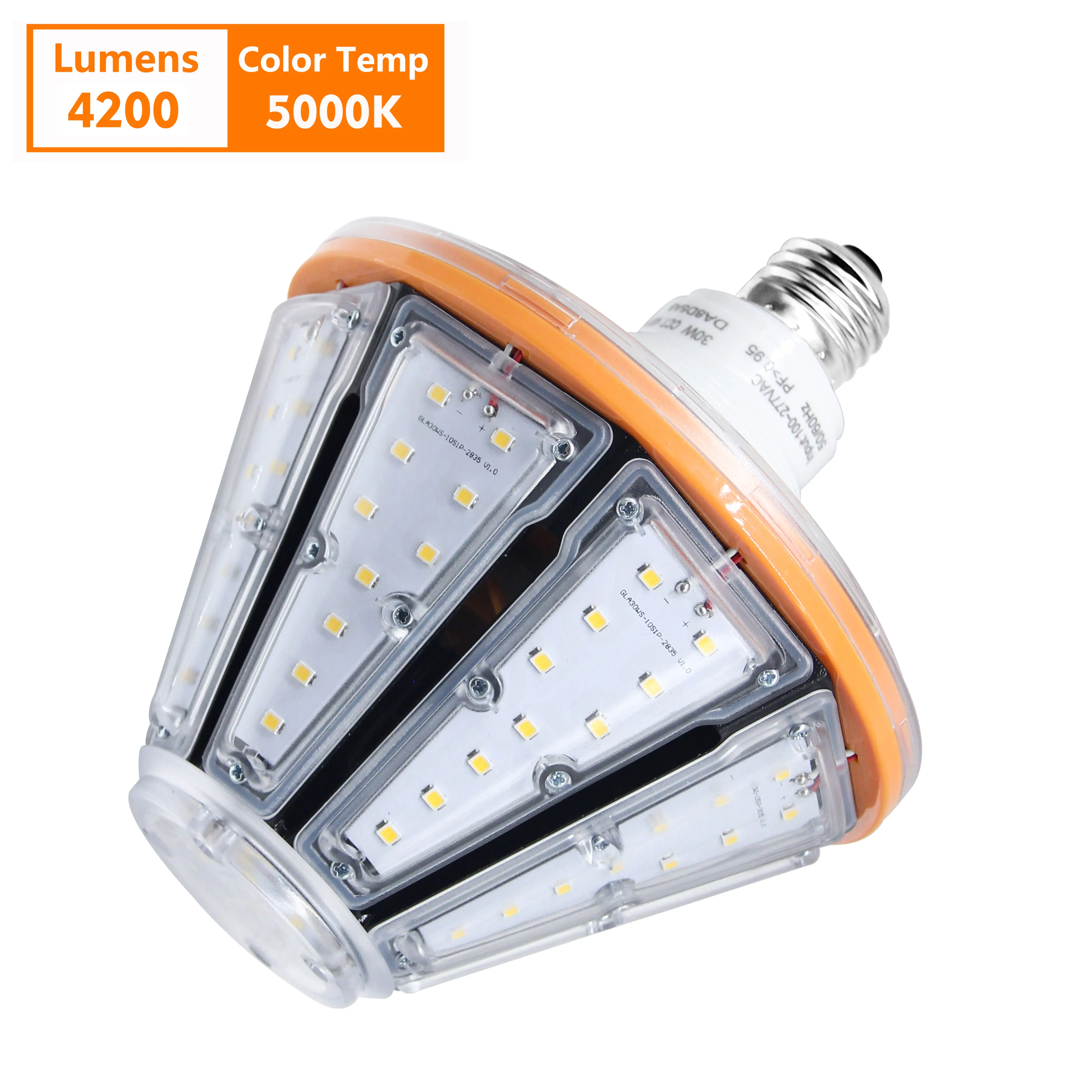 High Quality Aluminium IP66 Outdoor Park Lantern 60W LED Post Top Garden Light LDE Corn Bulb Light