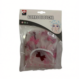 Gorro De Ducha Transparente Con Estampado Floral Para Mujer 12 Pcs - Product Image 1