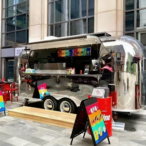 Remolque de Comida Móvil de Acero Inoxidable y Aluminio Personalizado de Proveedor Chino, Camión de Comida Rápida para Aperitivos y Dulces - Product Image 1