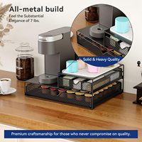 Accessoires pour bar à café, porte-capsules K-Cup, organisateur de station à café avec tiroir coulissant pour la cuisine