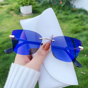 Montures de lunettes optiques pour femme, anti-reflet bleu, charnière à ressort, sans monture, anti-lumière bleue, photochromiques - Product Image 1