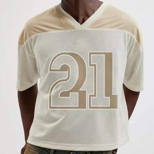 Boxy Fit Drop Shoulder Graphic Vintage Sublimación Malla personalizada Poliéster Hockey sobre hielo Jersey American Retro Soccer Jersey - Product Image 2