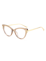 Twooo T1546 Triangulaire Cat Eye Color Block Lunettes plates Trendy Fashion Lunettes anti-bleu