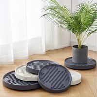 Base mobile pour plantes, support inférieur, plateau de pulvérisation d'eau, poids pour plantes en pot, roue universelle, coussin de drainage rond, plateau pour pot de fleurs