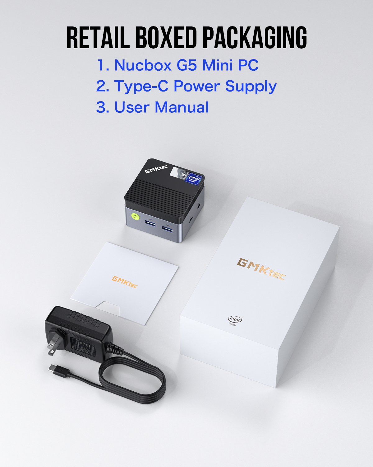 ミニPC GMKtec NucBox G5 12GB+256GB Intel N97 GMKtec Mini PC NucBox G5, Intel 12th Gen Alder Lake N97 (up