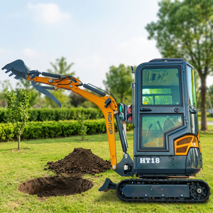 Mini-excavatrice sur chenilles, hauteur de déchargement 1860 mm, rayon de braquage 1655 mm, pour travaux de terrassement en espace restreint, couleur personnalisée, service OEM ODM - Product Image 1