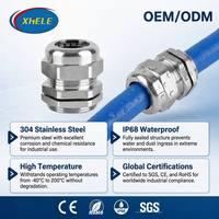 Presse-étoupe en acier inoxydable étanche IP68 à filetage M, joint d'étanchéité M40*1.5 avec joint en caoutchouc, usage industriel, direct usine