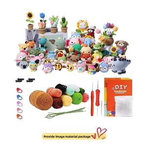 Kit de crochet <span class=keywords><strong>pour</strong></span> animaux DIY, idéal <span class=keywords><strong>pour</strong></span> les débutants, kit de fabrication de poupées mignonnes faites à la main, kit de couture et de tissage, jouet parfait <span class=keywords><strong>pour</strong></span> les enfants - Product Image 3