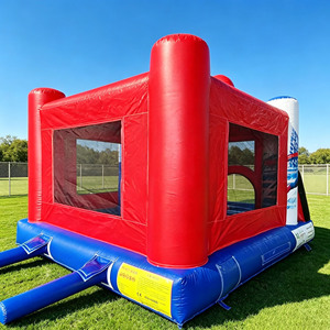 Castillo Inflable Comercial con Tobogán de Superhéroes, PVC, 13x13x10 Pies, Garantía de 3 Años, Capacidad >200 kg, Alquiler para Eventos y Fiestas al Aire Libre - Product Image 6