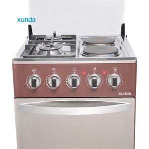 Cuisinière autonome Xunda avec 4 brûleurs, 2 plaques chauffantes électriques <span class=keywords><strong>et</strong></span> 2 brûleurs à <span class=keywords><strong>gaz</strong></span>, <span class=keywords><strong>four</strong></span> à <span class=keywords><strong>gaz</strong></span> intégré – Fournisseur d'usine - Product Image 4