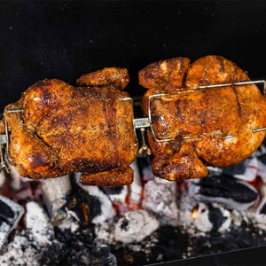 Varilla de Asador de 2 Piezas de Acero Inoxidable 304 de 10 mm, Resistente al Calor, Duradera, con Púas, de Grado Alimenticio, para Parrilla de Barbacoa, para Asar <span class=keywords><strong>Pollo</strong></span> al Aire Libre - Product Image 5