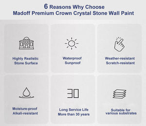 Peinture murale extérieure <span class=keywords><strong>anti</strong></span>-humidité 5D réaliste, couleur naturelle, effet pierre, <span class=keywords><strong>anti</strong></span>-<span class=keywords><strong>moisissure</strong></span>, texture pierre - Product Image 3