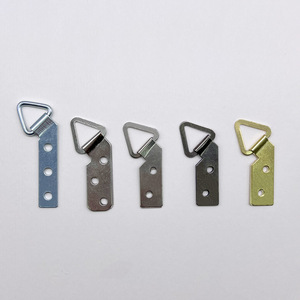 Eye Slip <b>Hook</b> Iron Galvanized Double Hole Triangular Hanging Ring For General Industry Use - Product Image 1