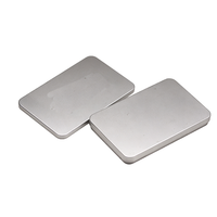 Boîte en fer blanc rectangulaire à couvercle plat 135 x 85 x 16 mm, finition mate, pour emballage de clé USB, logo personnalisé, ISO9001, écologique