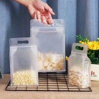 Bolsas de Empaque para Arroz con Fondo Cuadrado, Reutilizables, Transparentes, de PET/PE Reciclable, con Cierre de Cremallera, Impresión por Grabado, Diseño Personalizado, para Papas Fritas