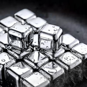 Piedras de <span class=keywords><strong>Whisky</strong></span> de Acero Inoxidable 304 al por Mayor, Cubitos de Hielo Metálicos Reutilizables para <span class=keywords><strong>Whisky</strong></span>, Vino, <span class=keywords><strong>Cola</strong></span>, Bebidas, Accesorios de Bar - Product Image 6