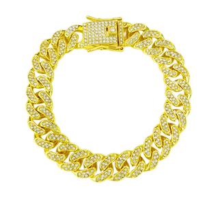 Funky Hip-Hop Sólido Ecológico Aleación Mascota Collares para perros Fábrica Directa Oro Plata Cadena cubana - Product Image 5