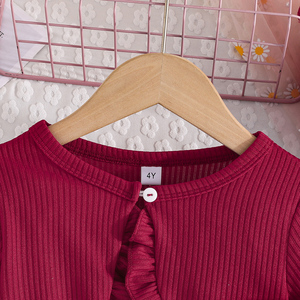 ชุดเสื้อผ้าเด็กผู้หญิงอายุ 3-8 ปี ลายดอกไม้ นุ่ม ระบายอากาศได้ดี สไตล์จีน แขนยาวและเดรส - Product Image 3