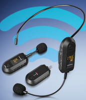 T9 Portable Sans Fil Lavalier Microphone Casque Durable Métal Plastique Matériel Cardioïde Polaire pour Enseignants Église Utilisation Extérieure
