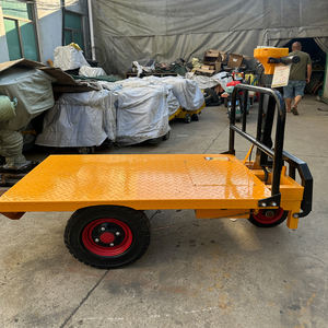 Chariots électriques personnalisables de 1000 kg avec plate-forme de frein à trois roues Poignée personnalisable pour entrepôts-OEM pris en charge - Product Image 3