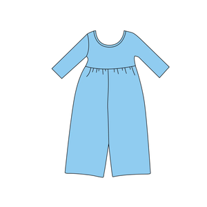 Combinaisons en coton tricoté pour bébés et petites filles, couleur personnalisable, manches longues, col rond, douces, décontractées, pour l'automne - Product Image 3