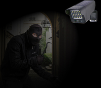 Lámpara de sensor de movimiento PIR DE SEGURIDAD Solar LED para jardín doméstico al aire libre con luz en forma de cámara simulada de Control remoto