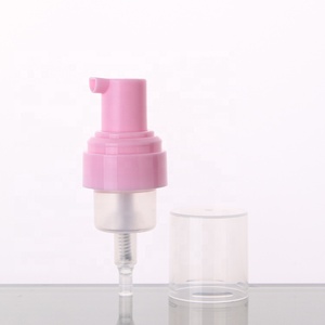 RUIPACK OEM plastica personalizzata schiuma bottiglia di lavaggio a mano sapone liquido schiuma <span class=keywords><strong>dispenser</strong></span> pompa con tappo a <span class=keywords><strong>30mm</strong></span> rosa