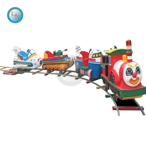 Tren de Carrusel de Plástico y Metal para Niños, Tren Turístico Mini para Niños, Juego de Trenes de Juguete - Product Image 3