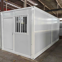 Maison conteneur mobile en acier galvanisé ZHONGHAO 10Ft 20Ft 30Ft, préfabriquée, pliable, pour bureau temporaire, bâtiment ou appartement