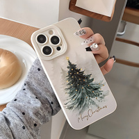 Coque de téléphone motif étoile en encre lavée pour Noël, compatible iPhone 17 Air 16 15 14 13 Pro Max, en TPU souple antichoc, vente en gros