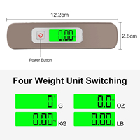 Balance numérique LCD pour bagages avec affichage rétro-éclairé Dispositif en plastique alimenté par batterie pour la mesure du poids de la valise