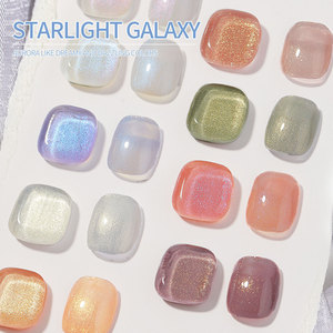 Esmalte de Uñas en Gel con Brillo Fino, Efecto Aurora Estrellada, Set de Esmalte de Uñas UV con Efecto Sirena, Especial para Salón de Manicura, Venta al Por Mayor - Product Image 3