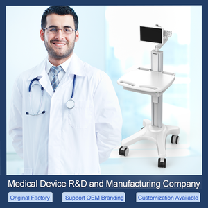 Construction en métal robuste de chariot à ultrasons mobile de conception industrielle de haute qualité pour l'usage d'hôpital - Product Image 2