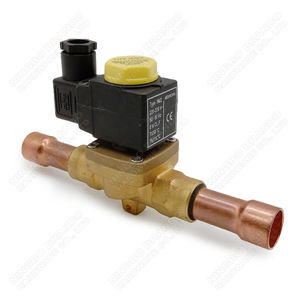 1078/6 <span class=keywords><strong>3</strong></span>/4 ''Solder 2 cara NC pendingin katup Solenoid dengan HM2 Coil 24V 110V 220V AC 12V 24V DC - Product Image 1