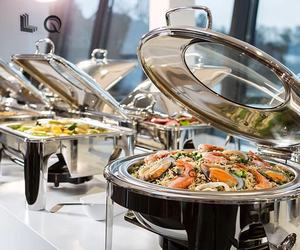 Peralatan Katering Panci Pemanas Makanan Bulat Emas Stainless Steel 6L Model Flip Top Terbaru - Product Image 5