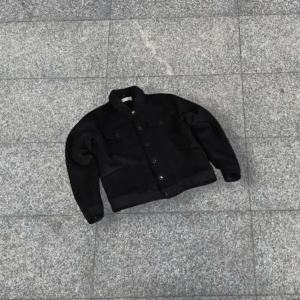 Veste bomber en daim sur mesure de qualité supérieure pour homme, col rabattu décontracté, style rétro, multi-poches, manteaux pour homme - Product Image 1