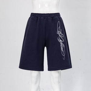 Shorts décontractés de fitness pour hommes en molleton <span class=keywords><strong>français</strong></span> lourd 100% coton avec broderie de logo personnalisée - Product Image 5