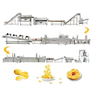 Tca chips de batatas automáticas de 300kg, alta qualidade, fabricação completa da linha de produção