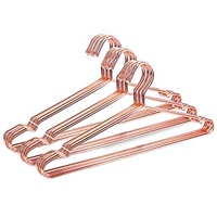 Top qualité logo personnalisé or rose cintres en métal prix de gros