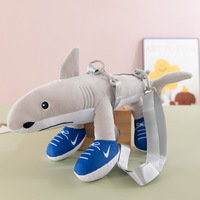 Sac à dos en peluche tendance 2025 – Tralalero Tralala Requin Meme Tung Tung Tung Sahur – Sac poupée en peluche