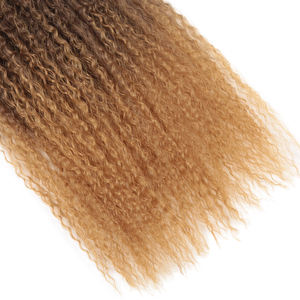 Brezilyalı örgüler saç <span class=keywords><strong>20</strong></span> inç Ombre sentetik örgü saç uzantıları Afro Kinky kıvırcık tığ örgüler saç r kadınlar için - Product Image 6