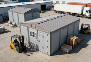 ביתן גינה נייד מודולרי מוכן מראש, עמיד למים, מופעל באנרגיה סולארית, ידידותי לסביבה, עשוי HDPE, קטן ונייד. - Product Image 5