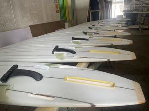 9ft özelleştirilmiş epoksi sörf tahtası Longboards 3 ahşap şeritler yüksek kalite fabrika EPS uzun sörf tahtaları - Product Image 6